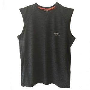 RAWLINGS WOMEN'S GREY/BLACK TANK TOP SIZE S